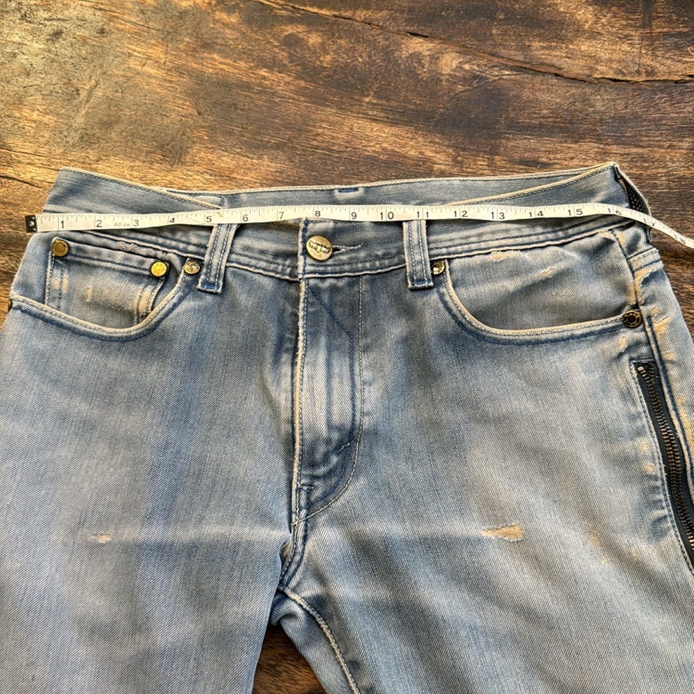Rare vintage Levi’s 511 faded perfectly distressed jeans size 34 unisex straight - Picture 15 of 17